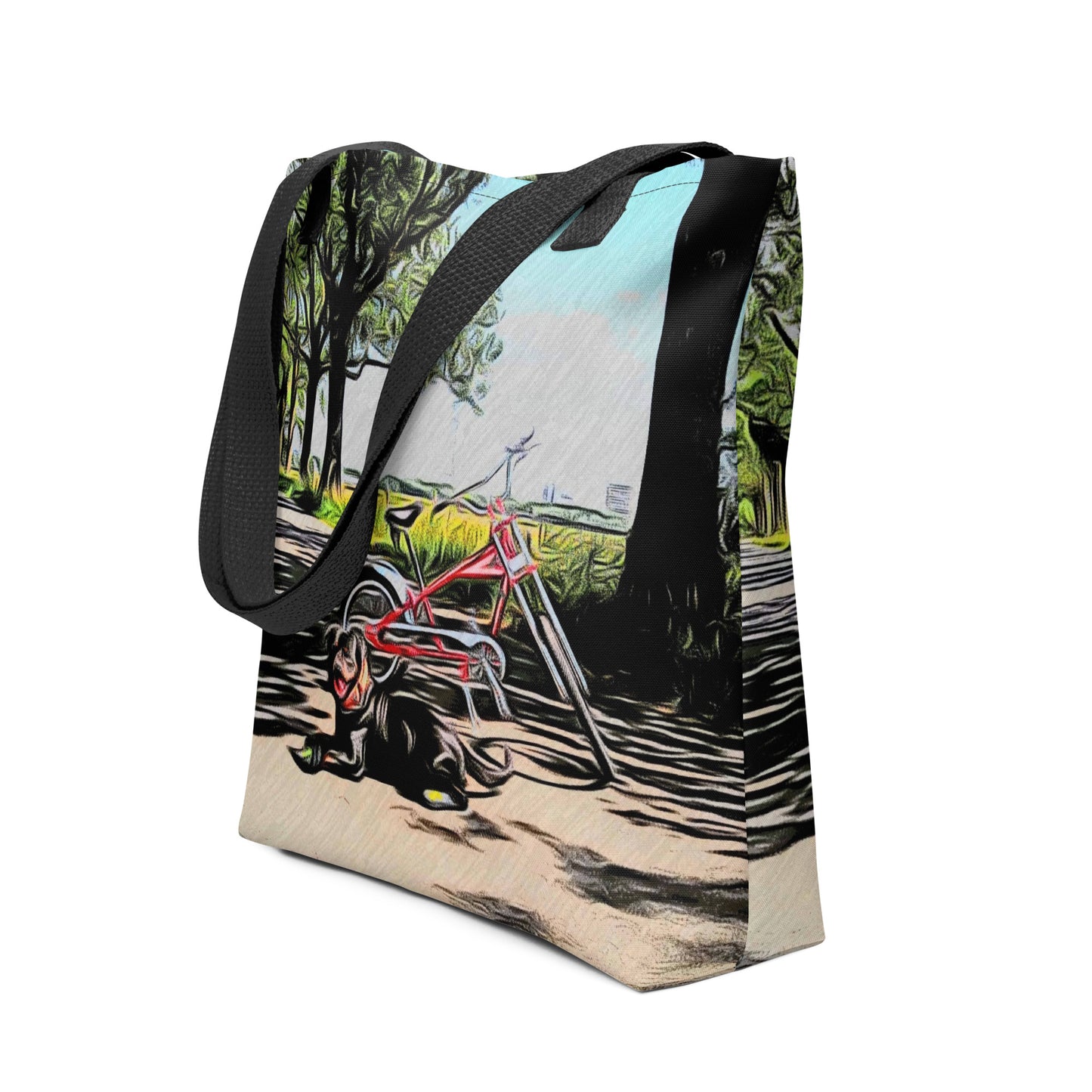Dog Chopper Tote Bag