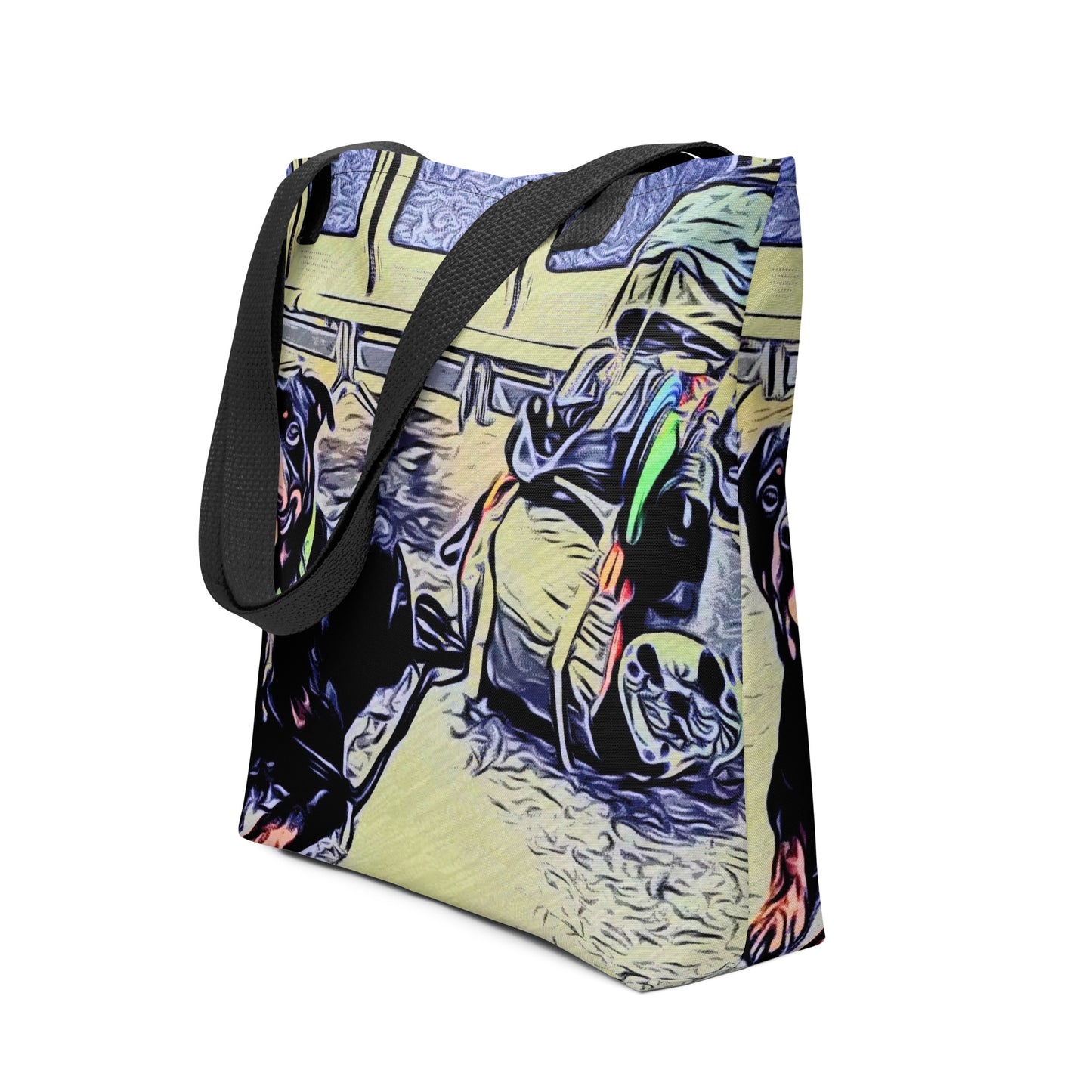 Dog Travels Tote Bag