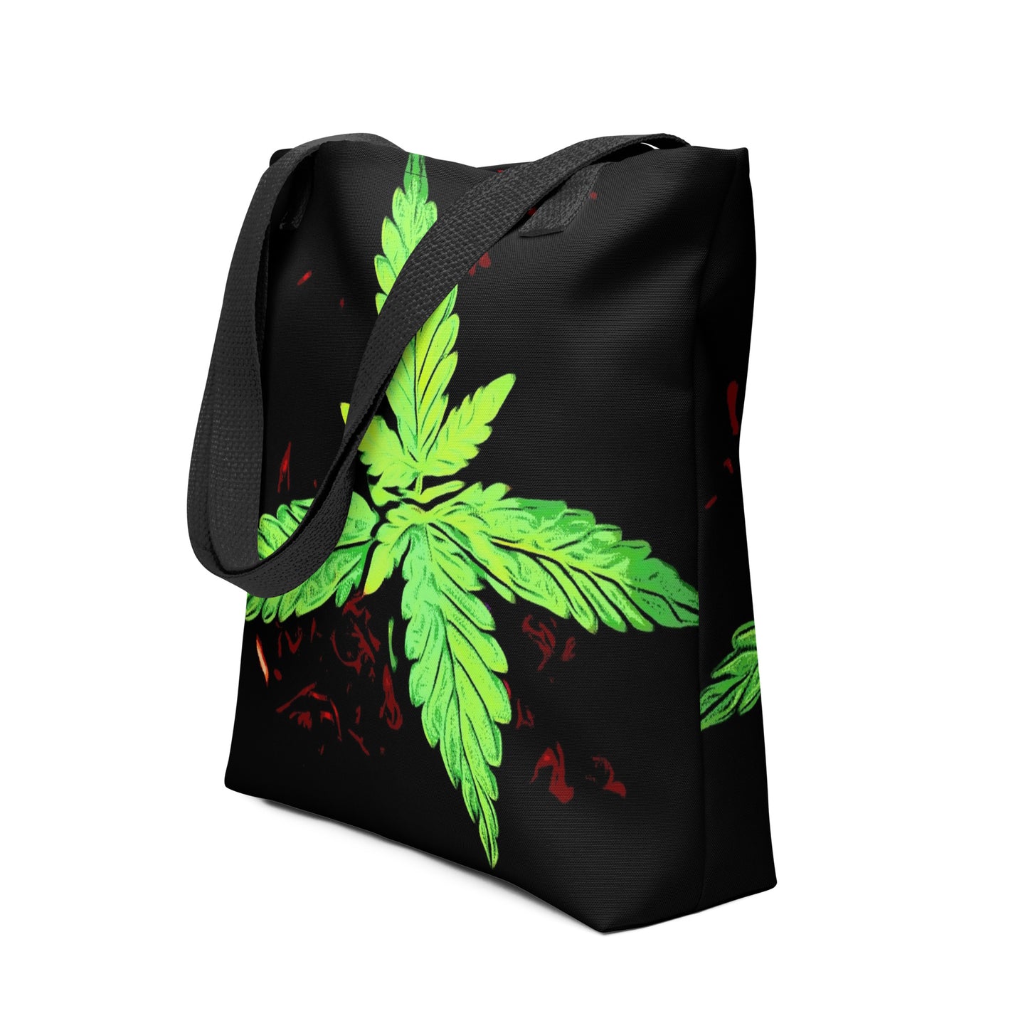 4 Leaf Cannabis Plant Tote Bag
