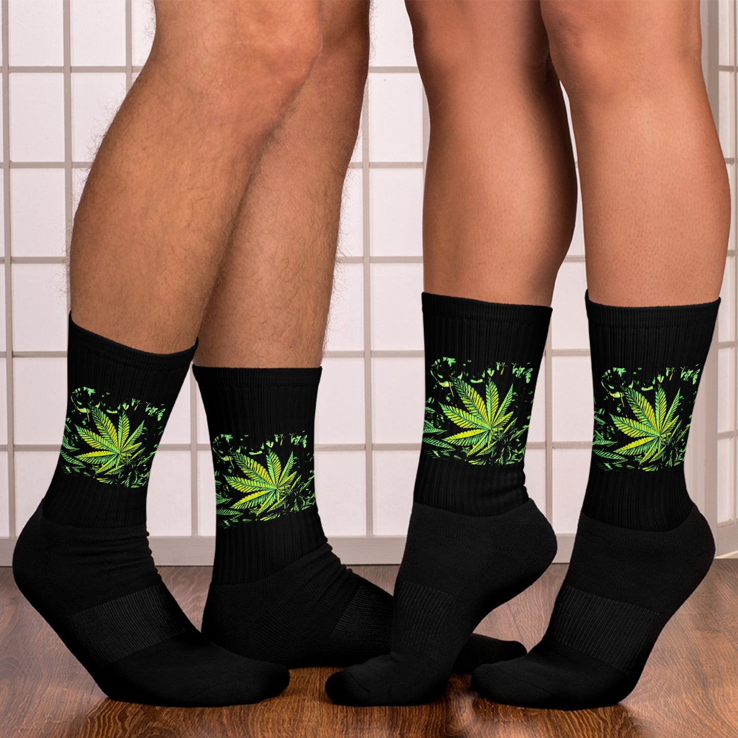 Big Cannabis Leaf Socks