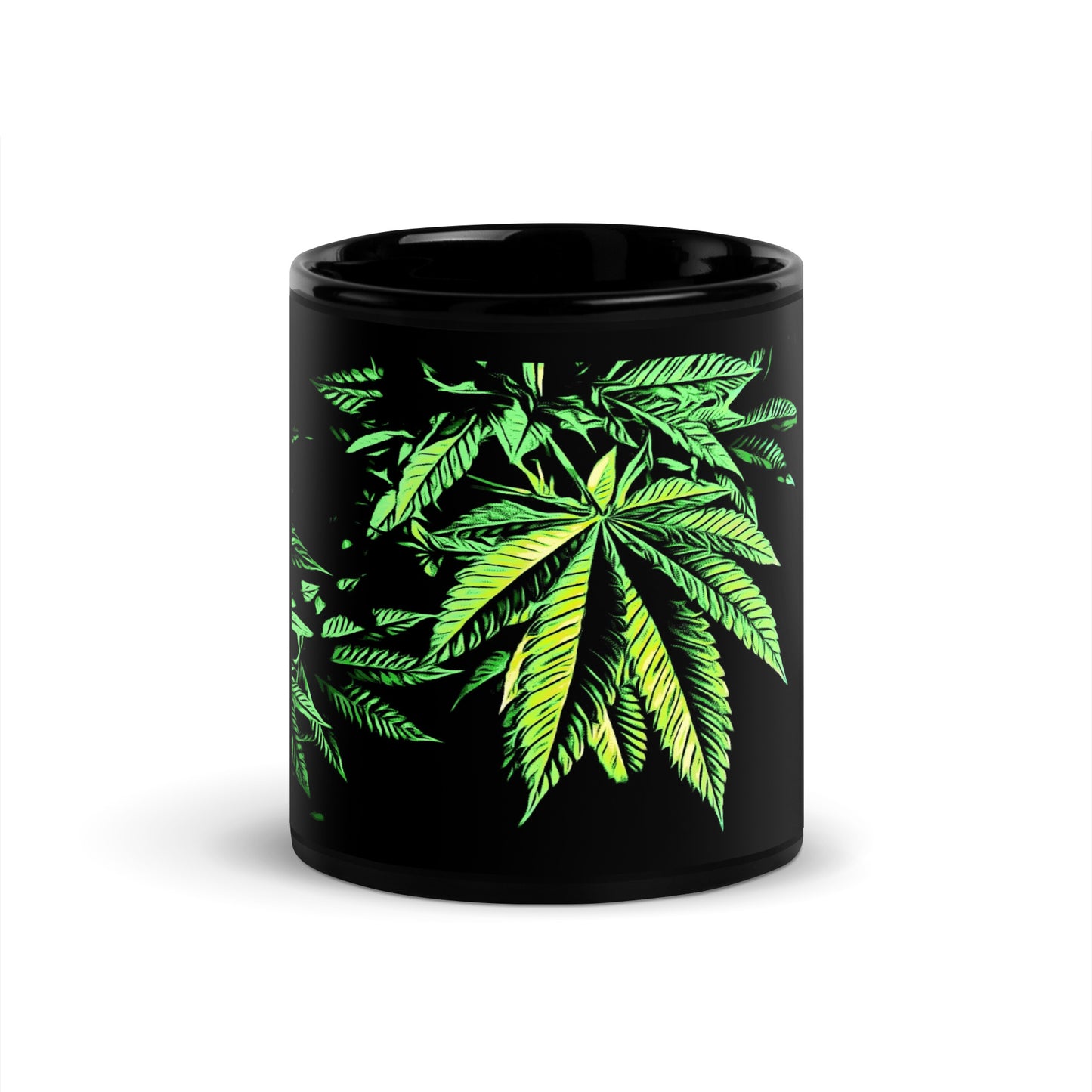 9 Finger Cannabis Leaf Mug