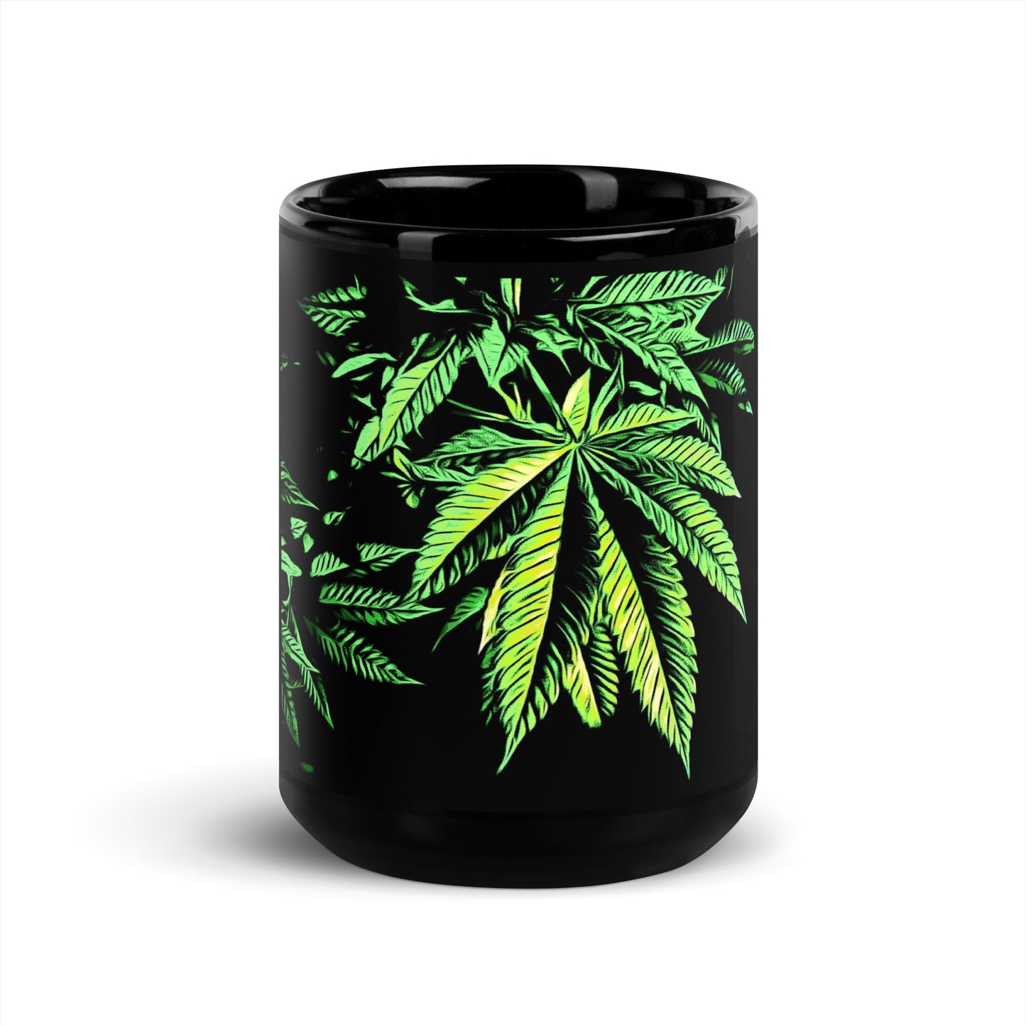 9 Finger Cannabis Leaf Mug