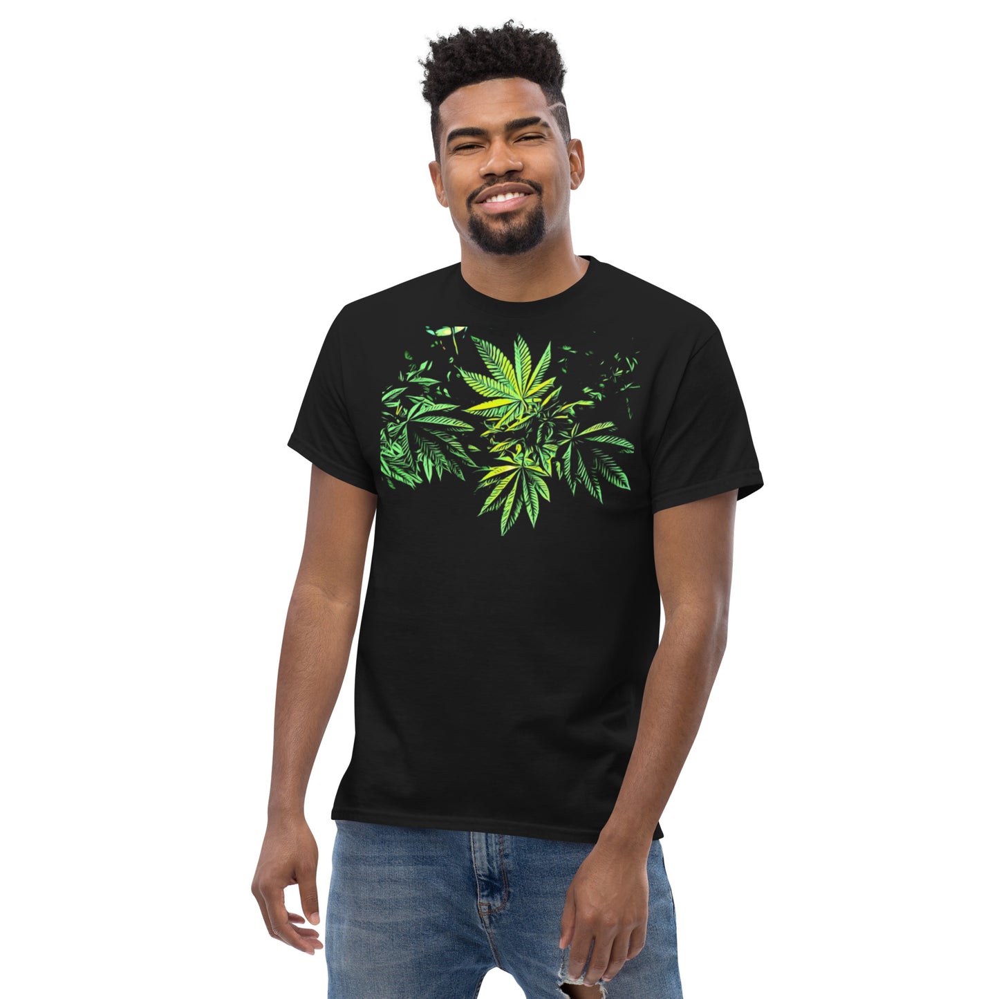 3 Big Cannabis Leaves Unisex T-shirt