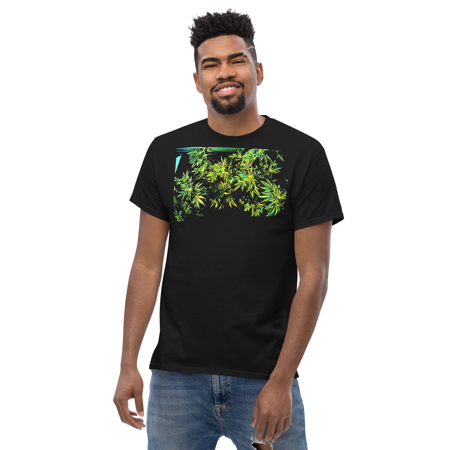 X Shaped Cannabis Plant Unisex T-shirt