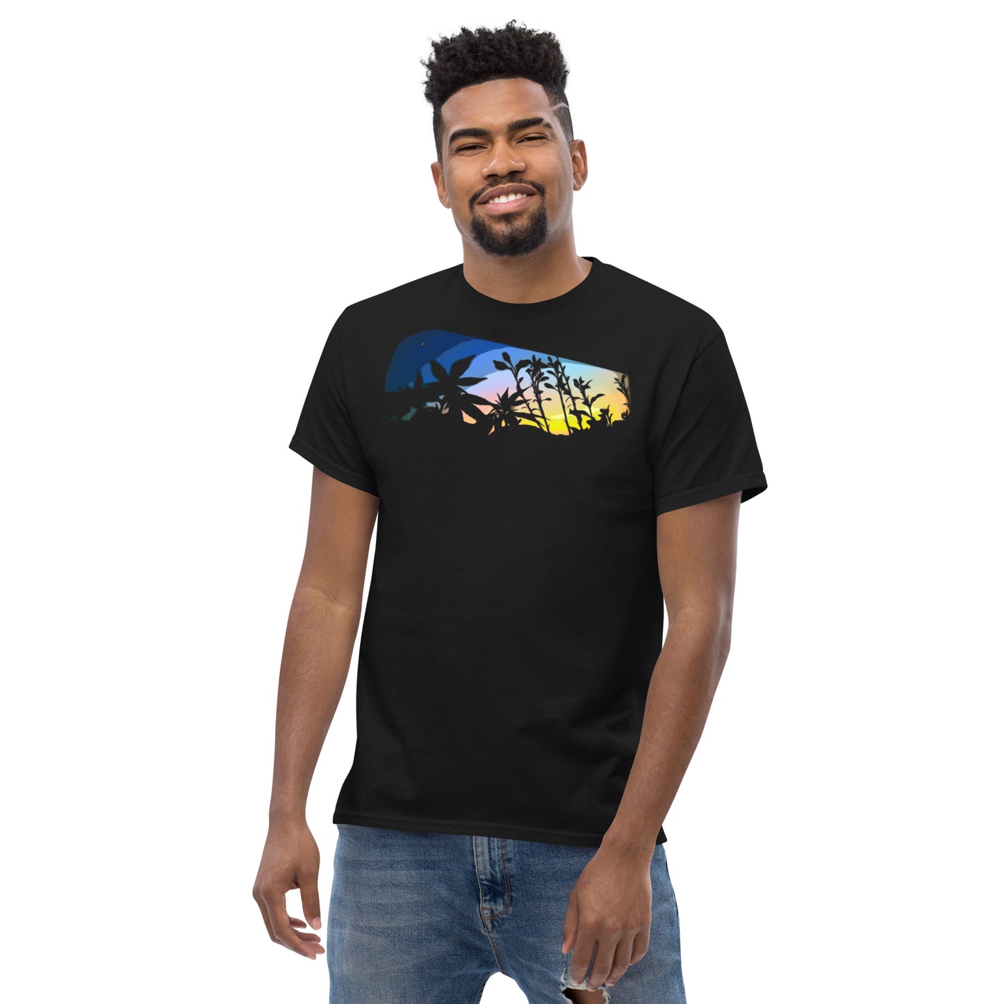 Cannabis and Starflower Moon Unisex T-shirt