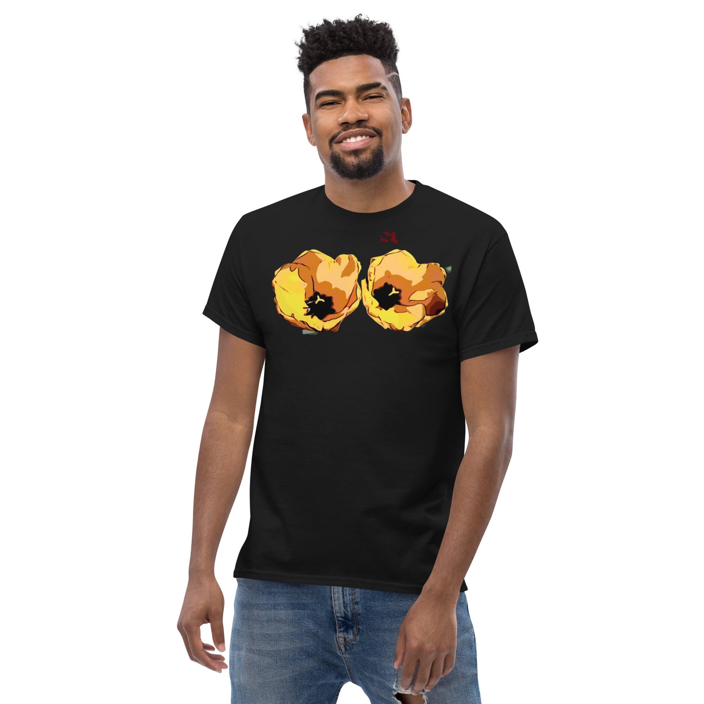 Yellow Tulip Flowers Unisex T-shirt