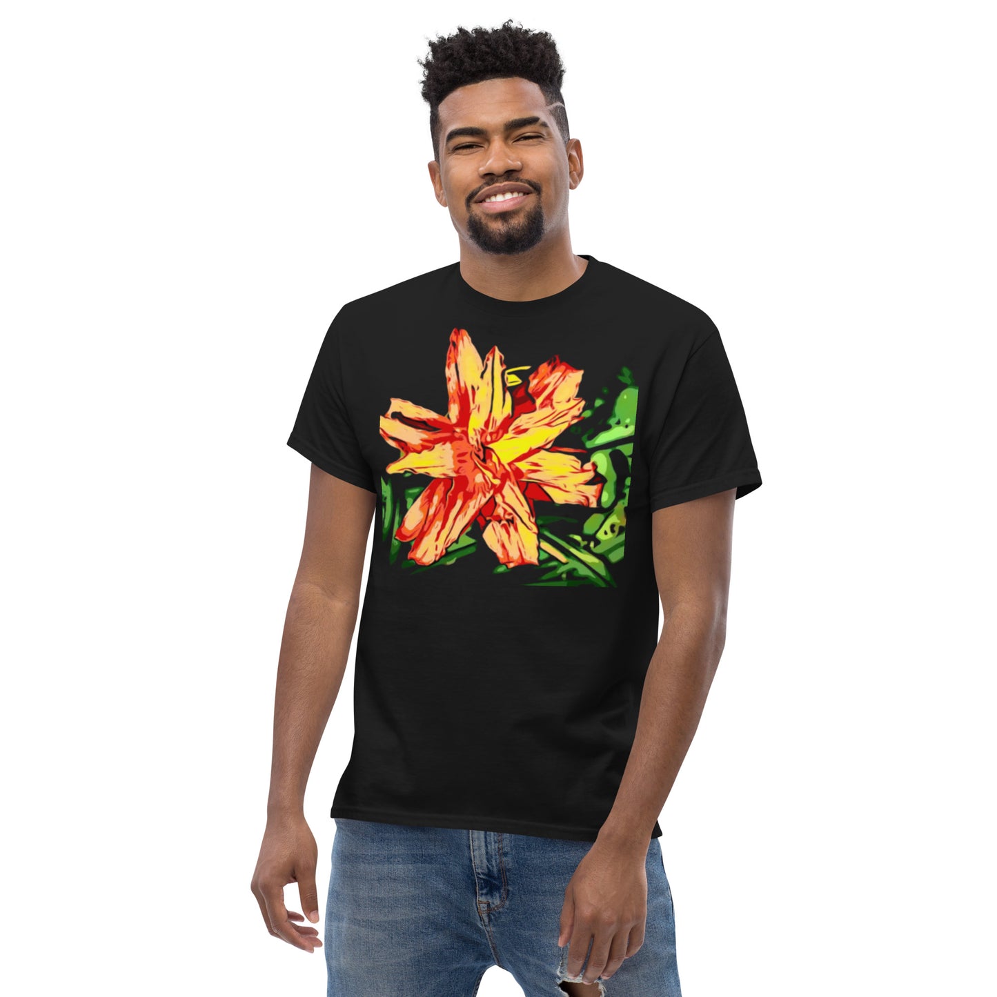 Orange Flower Unisex T-shirt