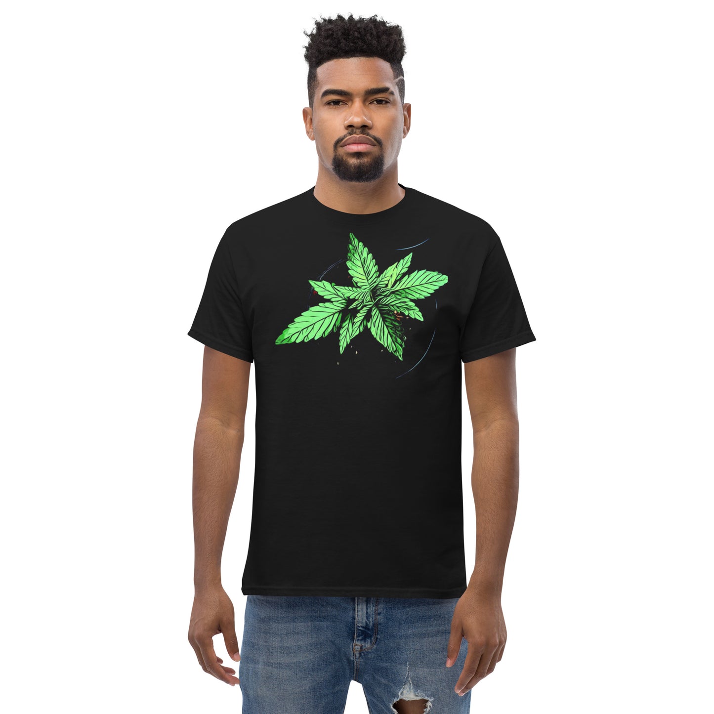 Young Broad Leaf Cannabis Plant Unisex T-shirt
