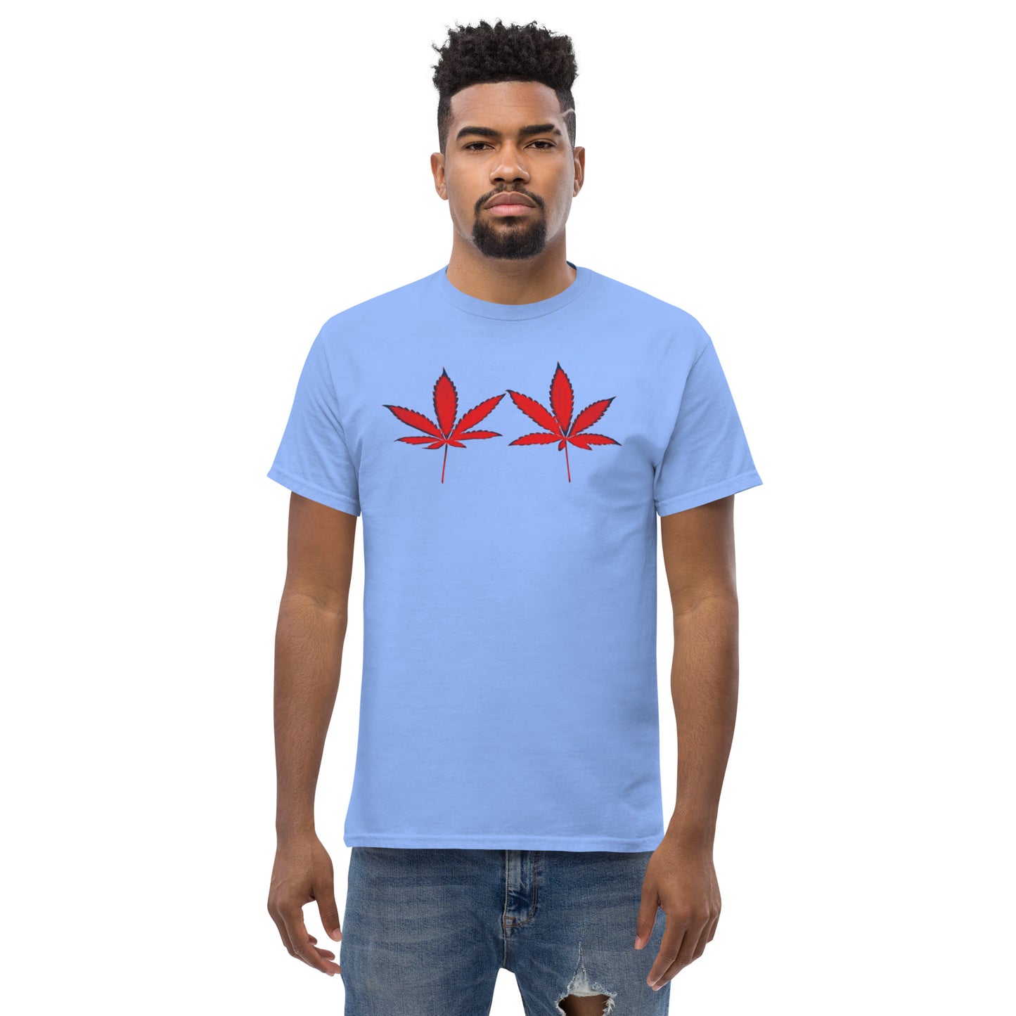 Red Cannabis Leaves Unisex T-shirt