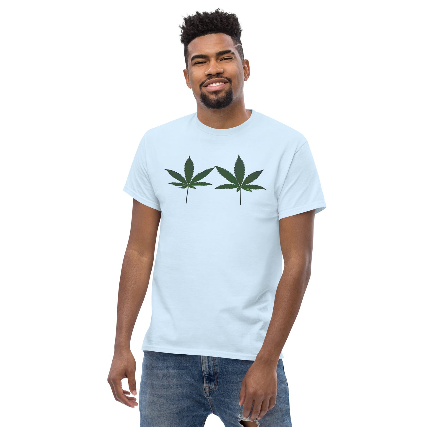Green Cannabis Leaves Unisex T-shirt