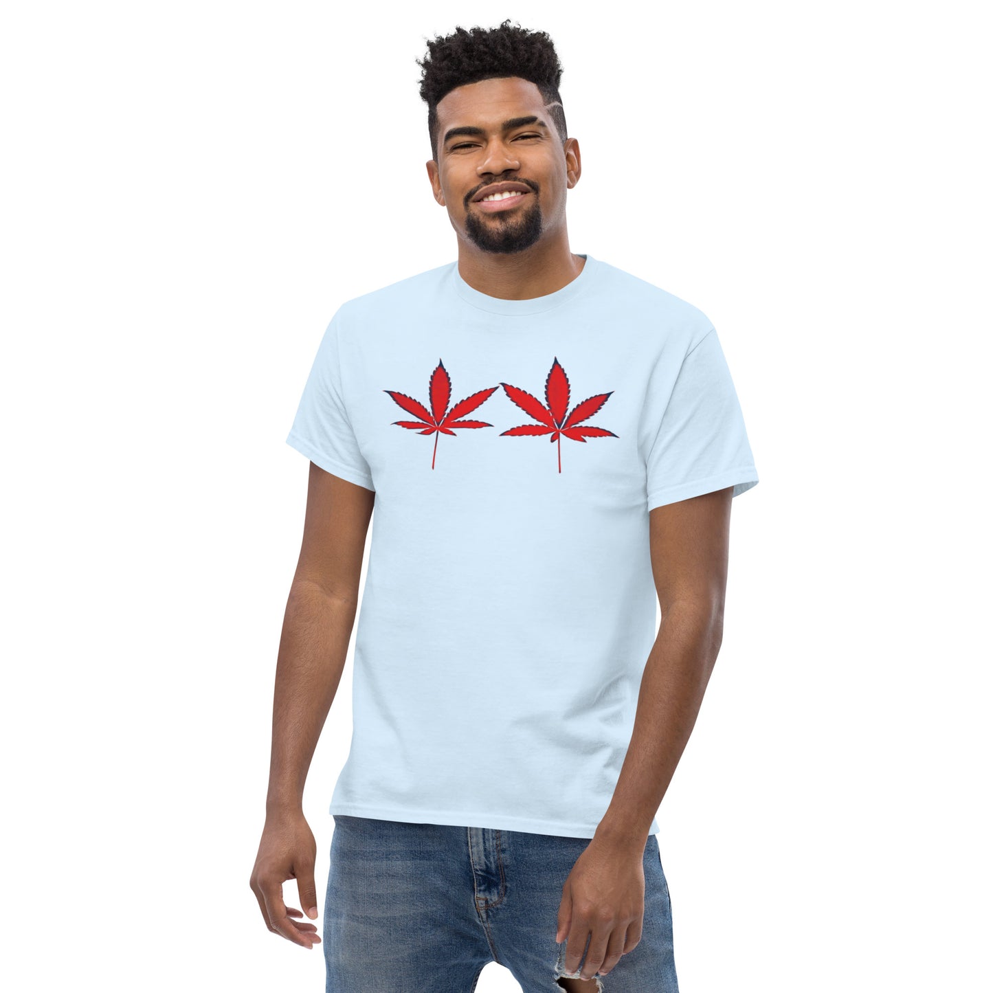 Red Cannabis Leaves Unisex T-shirt