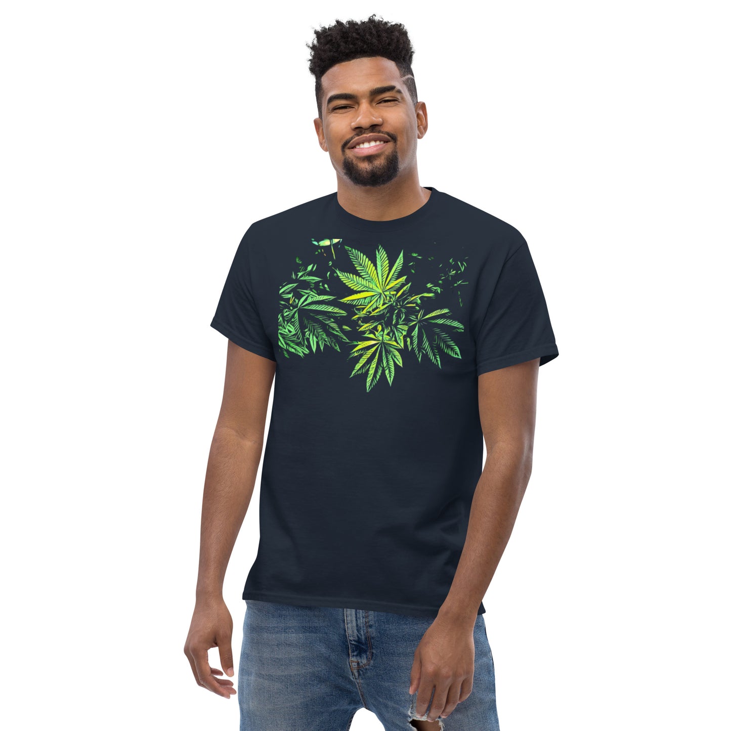 3 Big Cannabis Leaves Unisex T-shirt