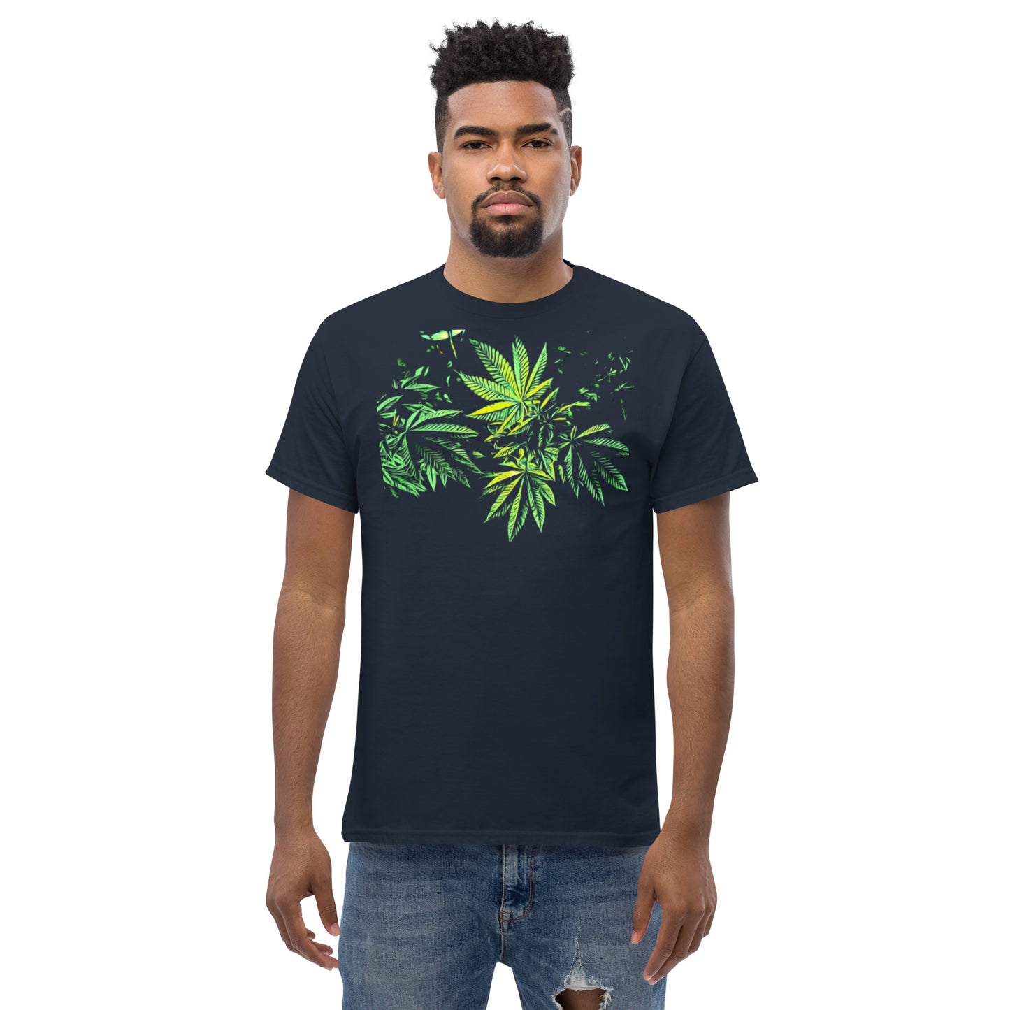 3 Big Cannabis Leaves Unisex T-shirt