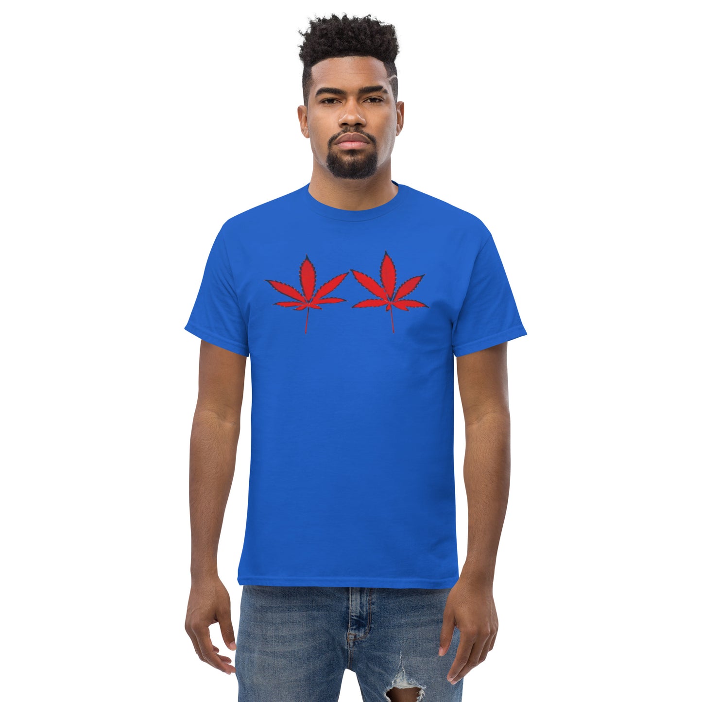 Red Cannabis Leaves Unisex T-shirt