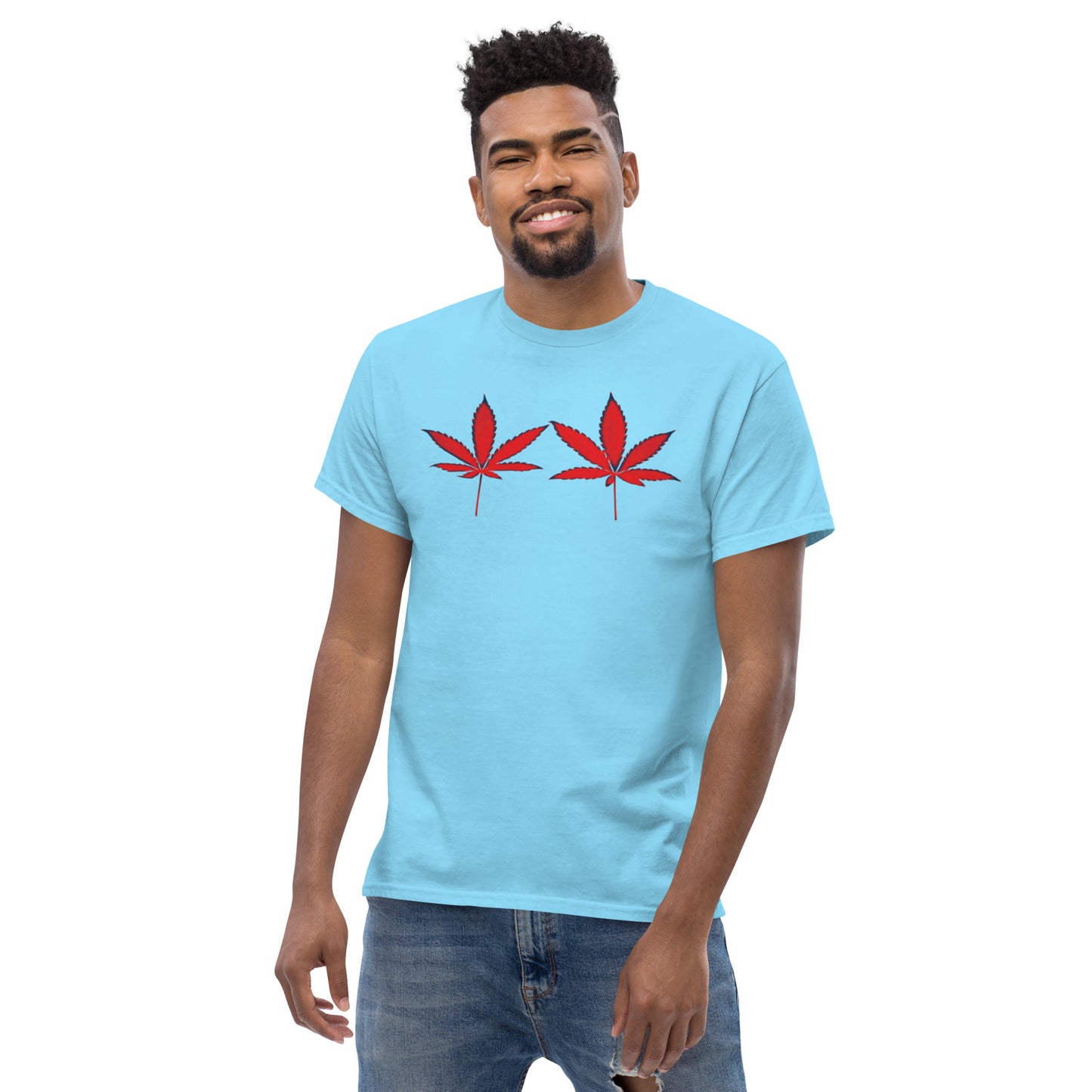 Red Cannabis Leaves Unisex T-shirt