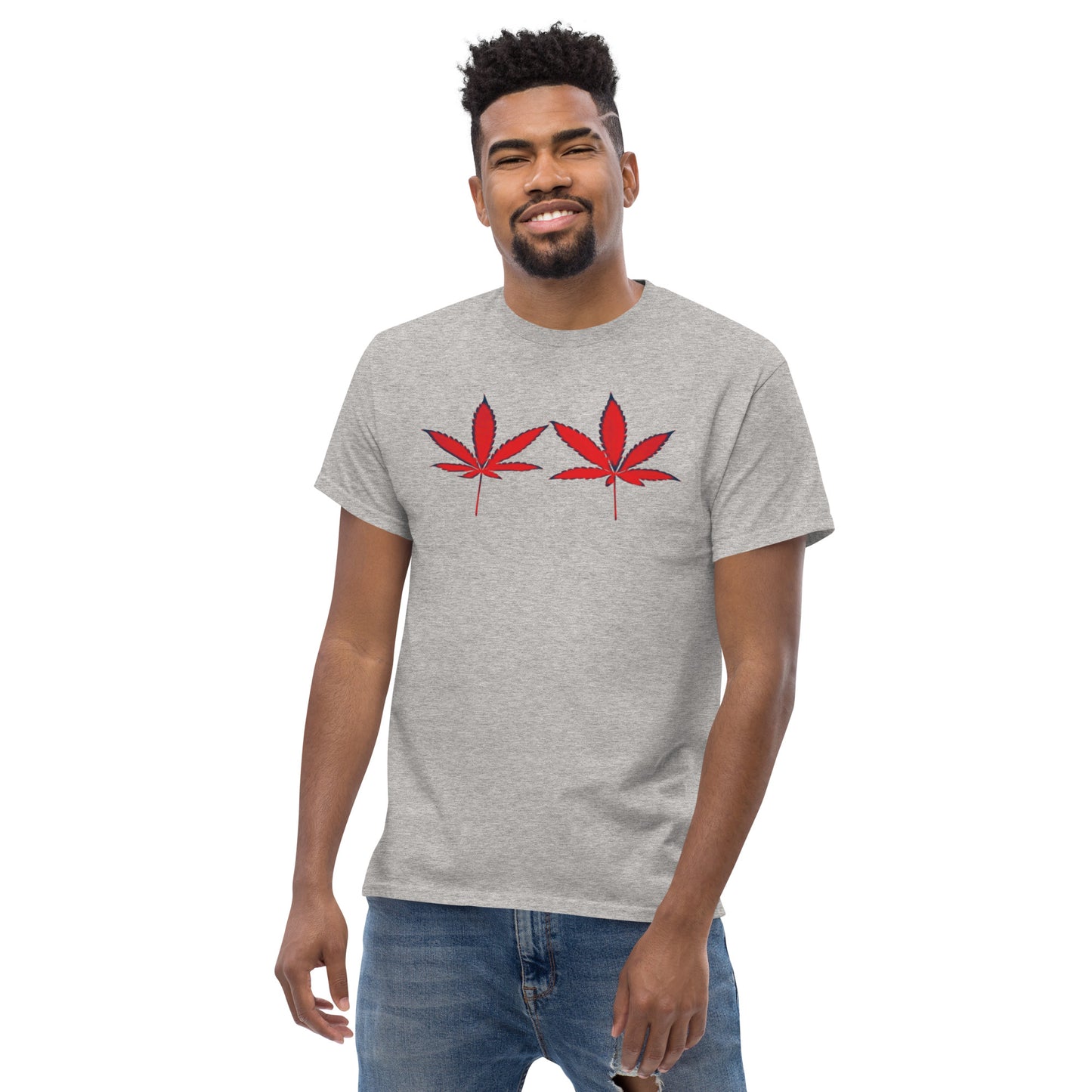 Red Cannabis Leaves Unisex T-shirt