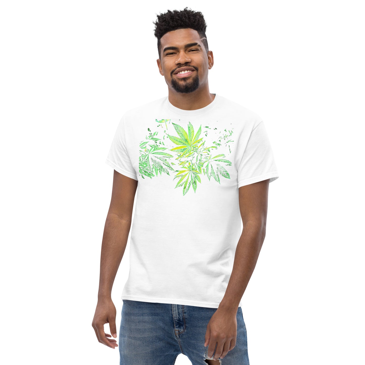 3 Big Cannabis Leaves Unisex T-shirt