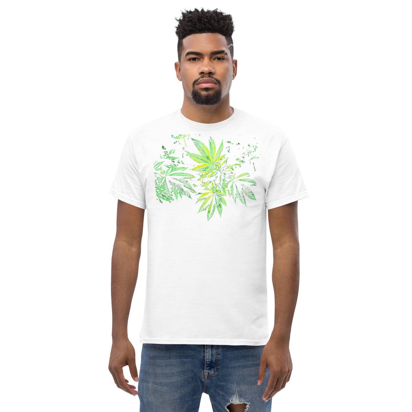 3 Big Cannabis Leaves Unisex T-shirt