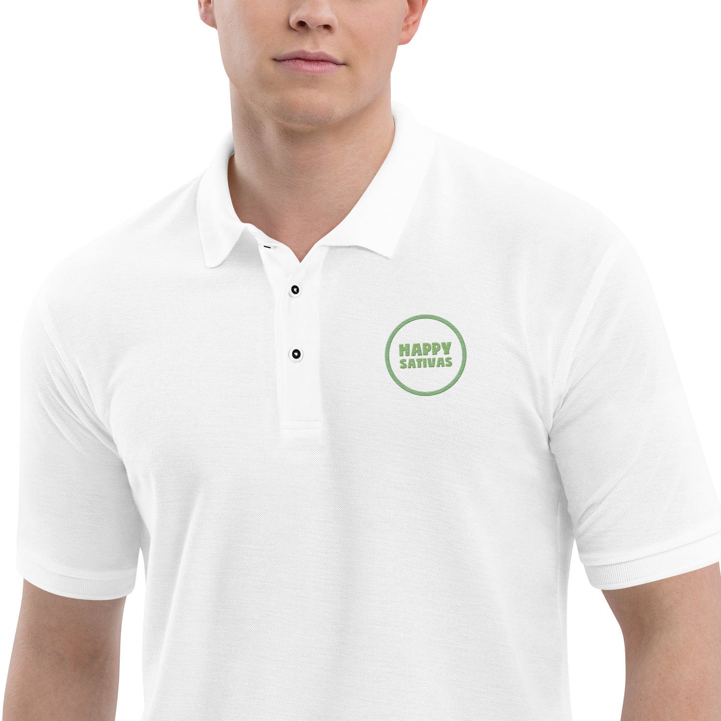 Happy Sativas Men's Premium Polo