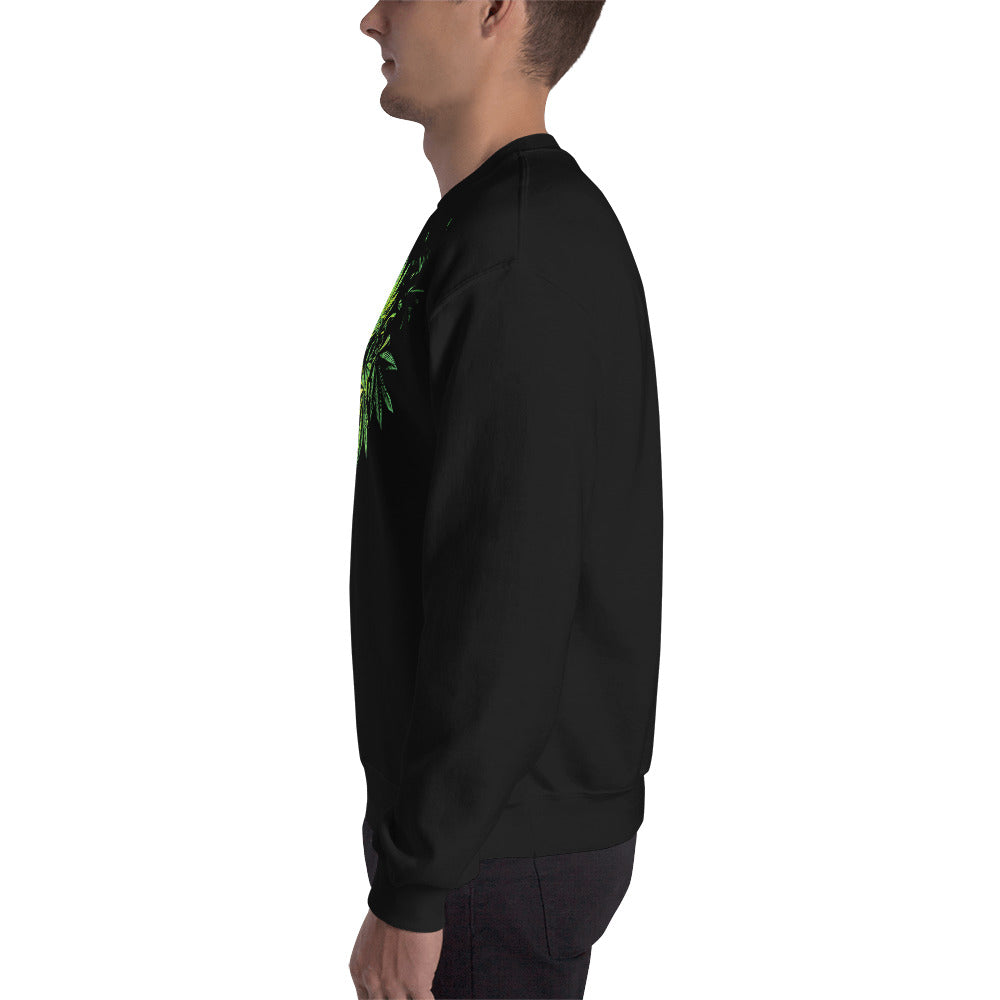 3 Big Cannabis Leaves Unisex Sweatshirt
