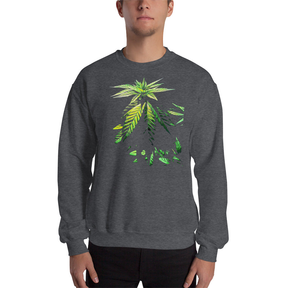 Praying Vegetative Cannabis Plant Unisex Sweatshirt
