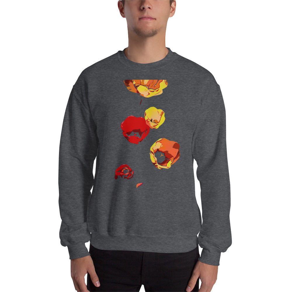 Red and Yellow Tulip Flowers Unisex Sweatshirt