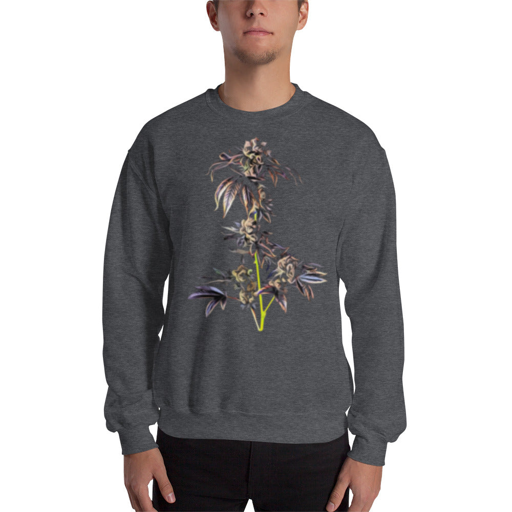 Purple Cola Cannabis Flower Unisex Sweatshirt