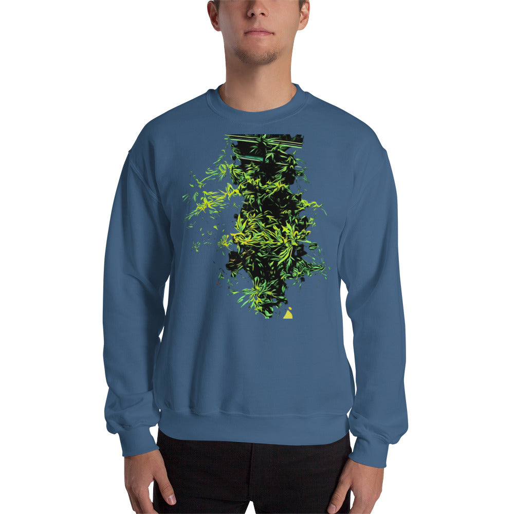Monster Bush Cannabis Plant Unisex Sweatshirt