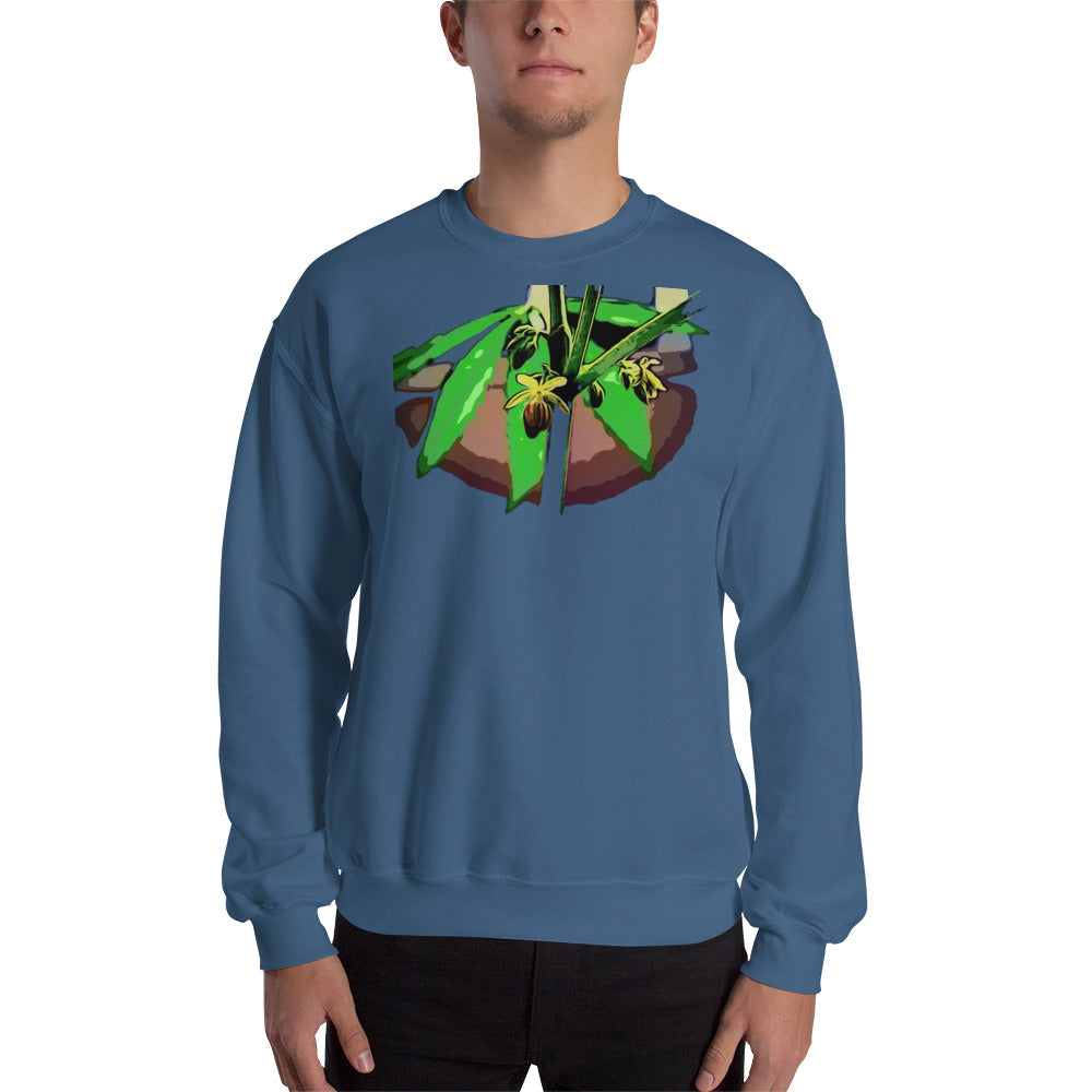 Male Flowering Cannabis Plant Unisex Sweatshirt