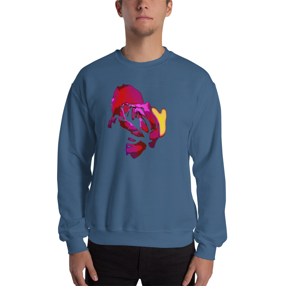 Purple Tulip Flower Unisex Sweatshirt