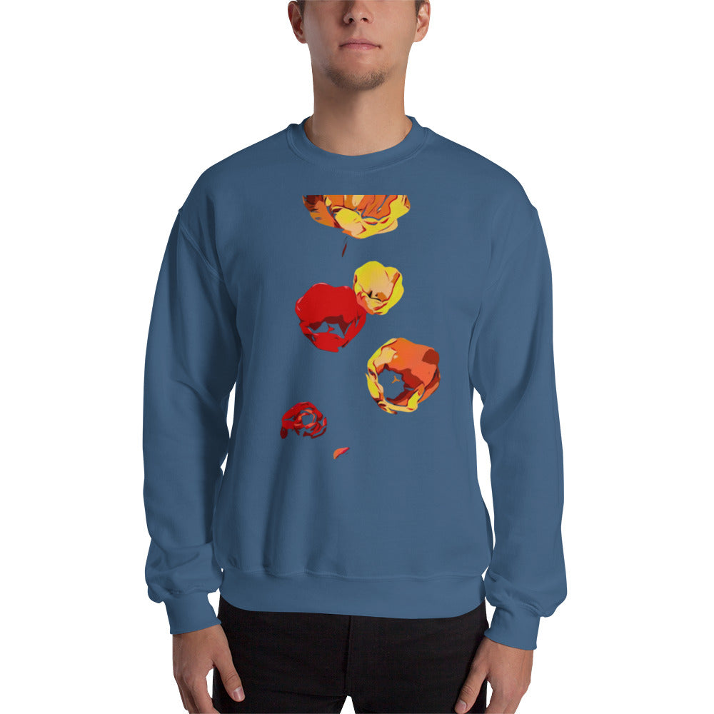 Red and Yellow Tulip Flowers Unisex Sweatshirt