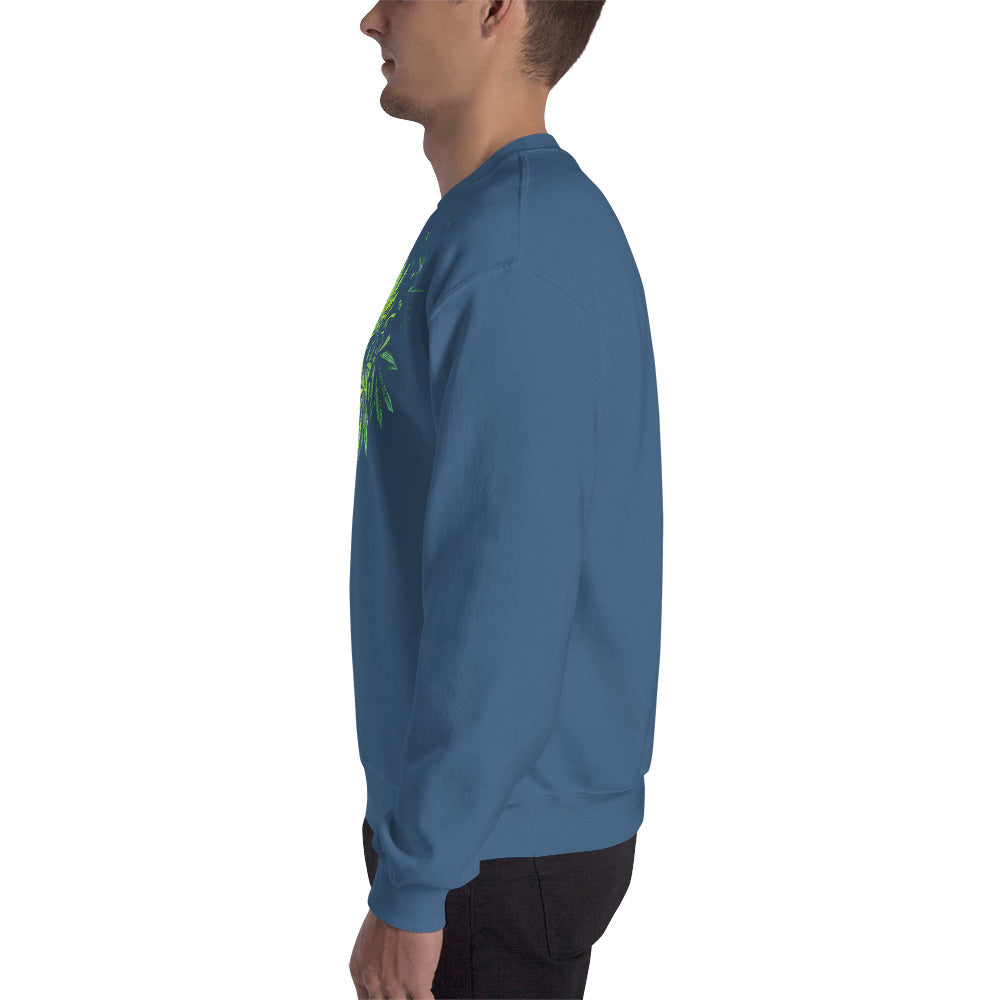 3 Big Cannabis Leaves Unisex Sweatshirt