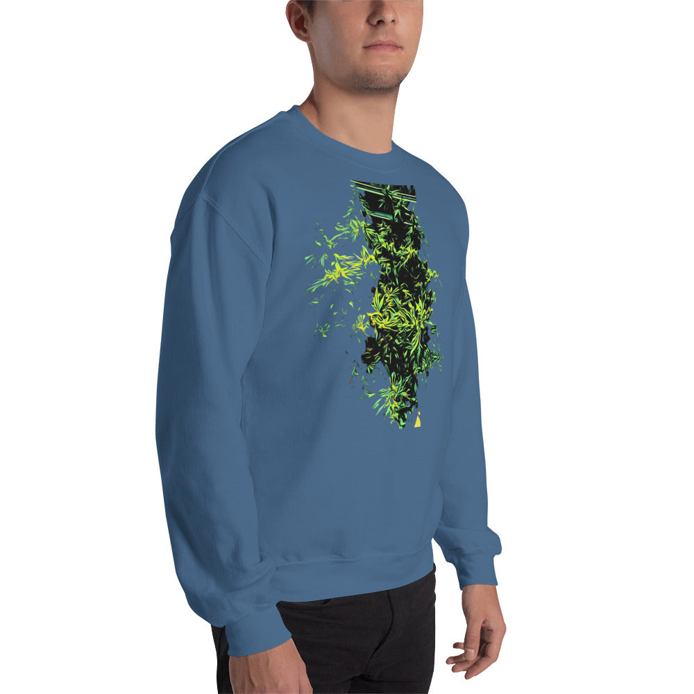 Monster Bush Cannabis Plant Unisex Sweatshirt