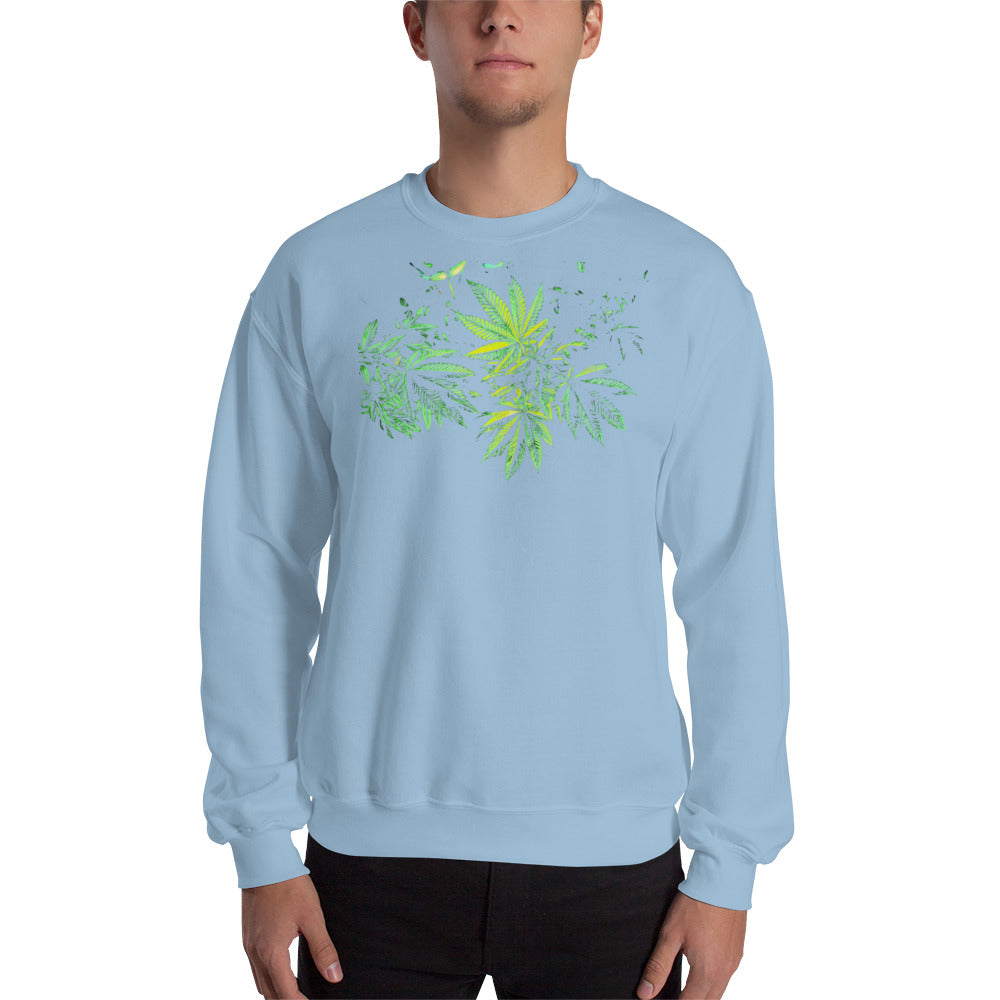 3 Big Cannabis Leaves Unisex Sweatshirt