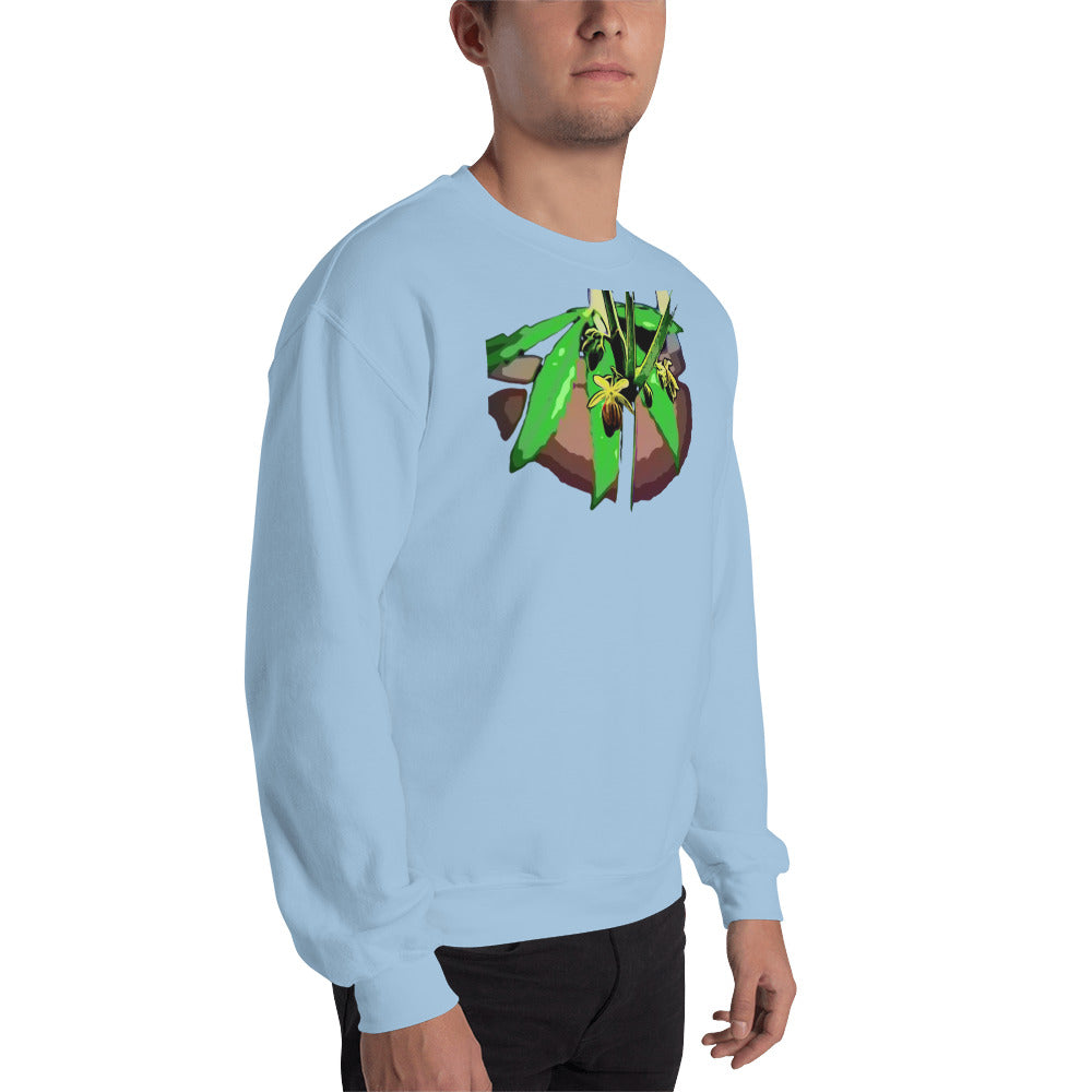 Male Flowering Cannabis Plant Unisex Sweatshirt