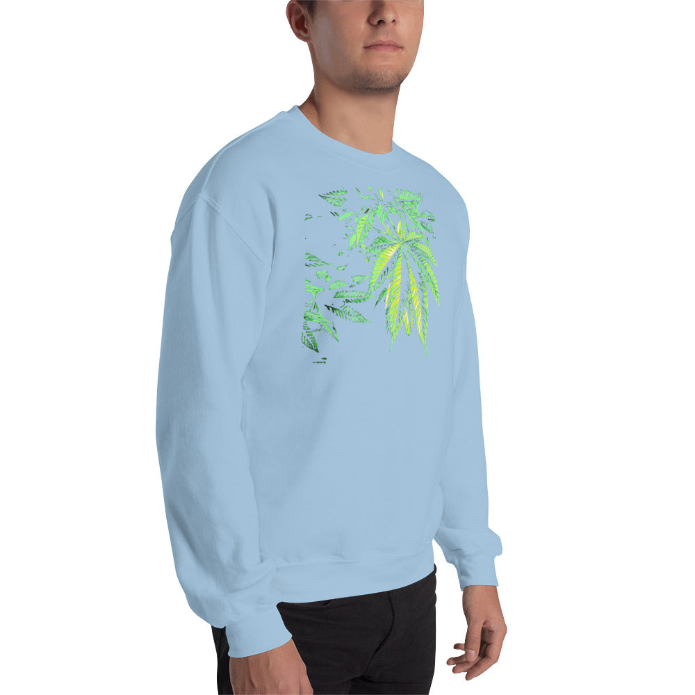 9 Finger Cannabis Leaf Unisex Sweatshirt