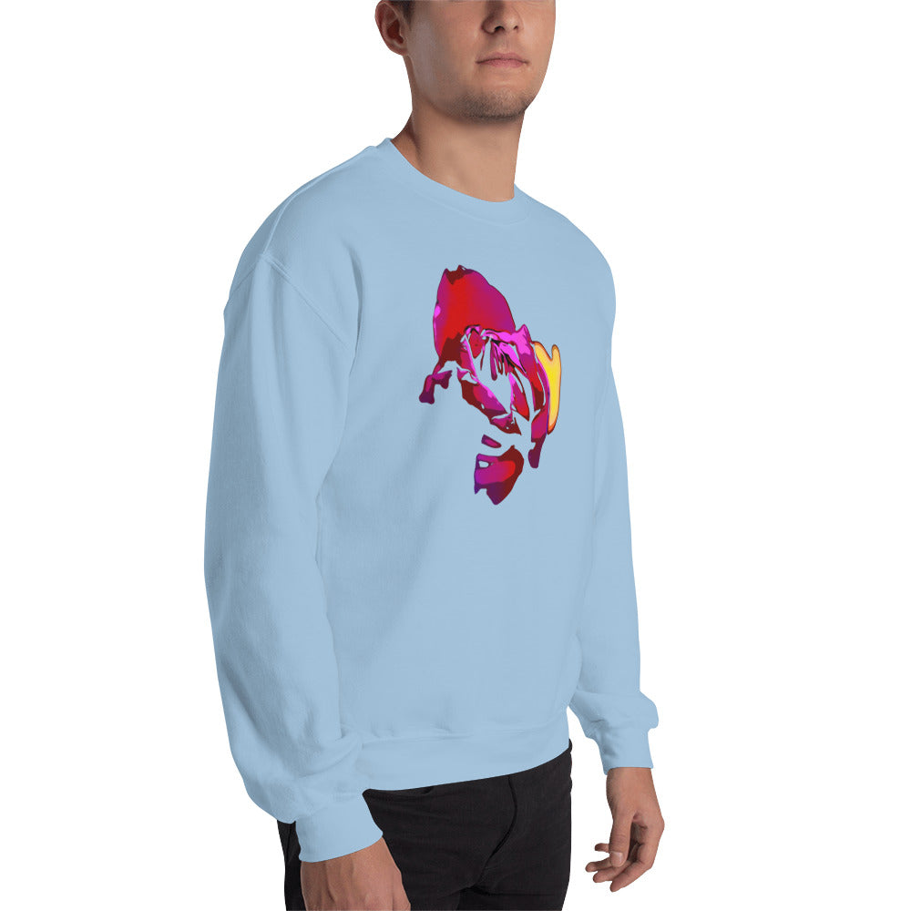 Purple Tulip Flower Unisex Sweatshirt