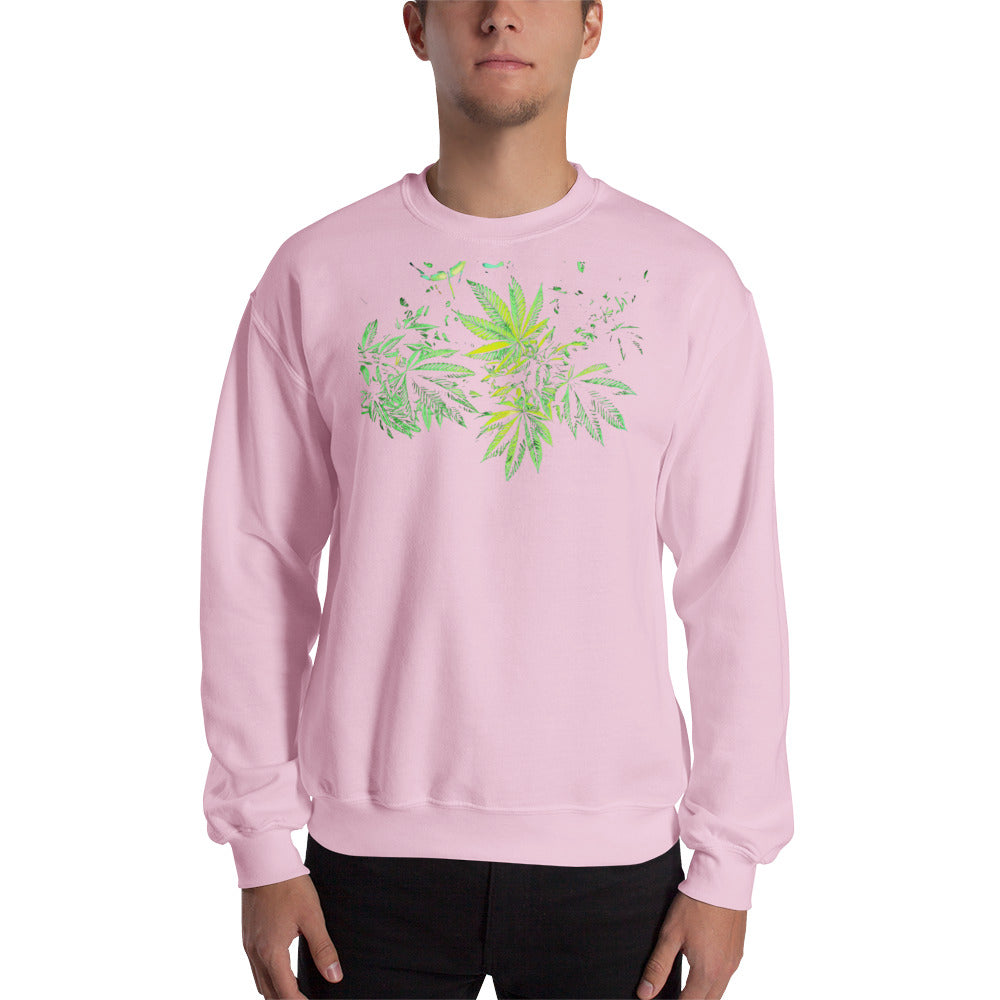 3 Big Cannabis Leaves Unisex Sweatshirt