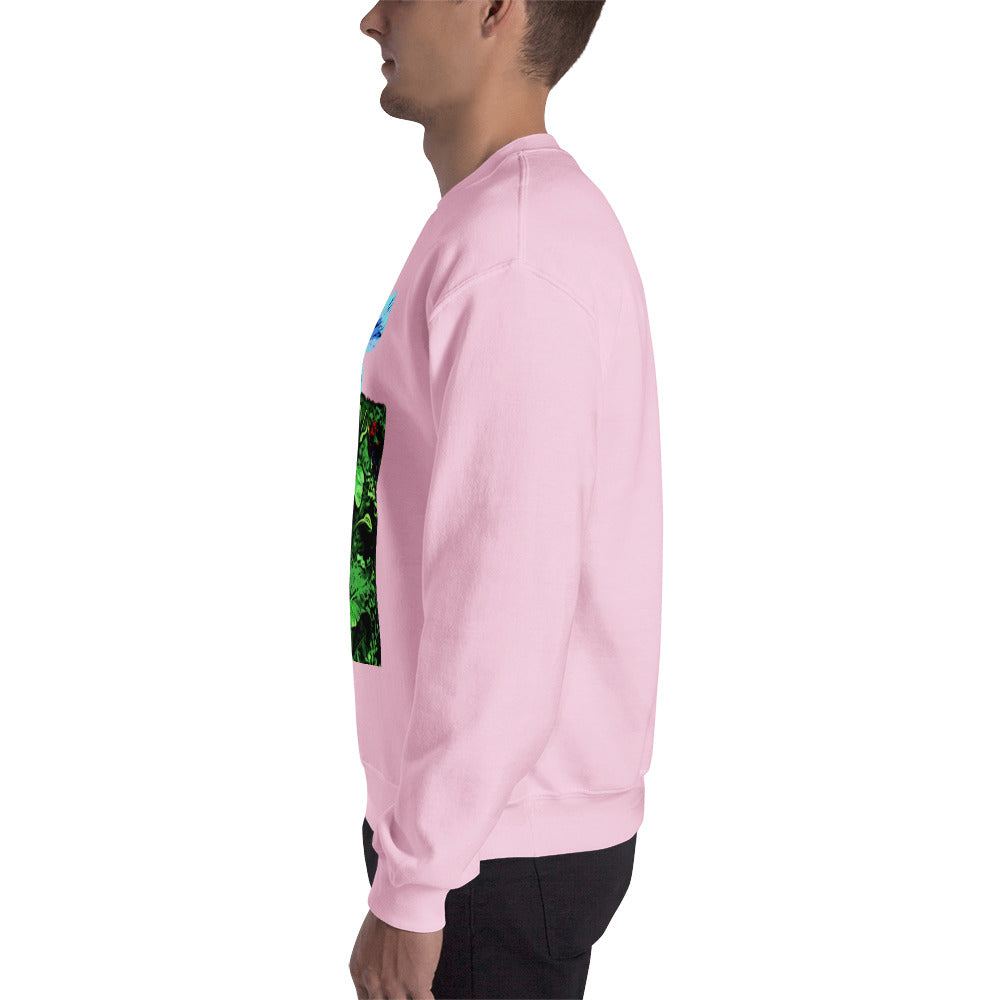 Blue Poppy Flower Unisex Sweatshirt