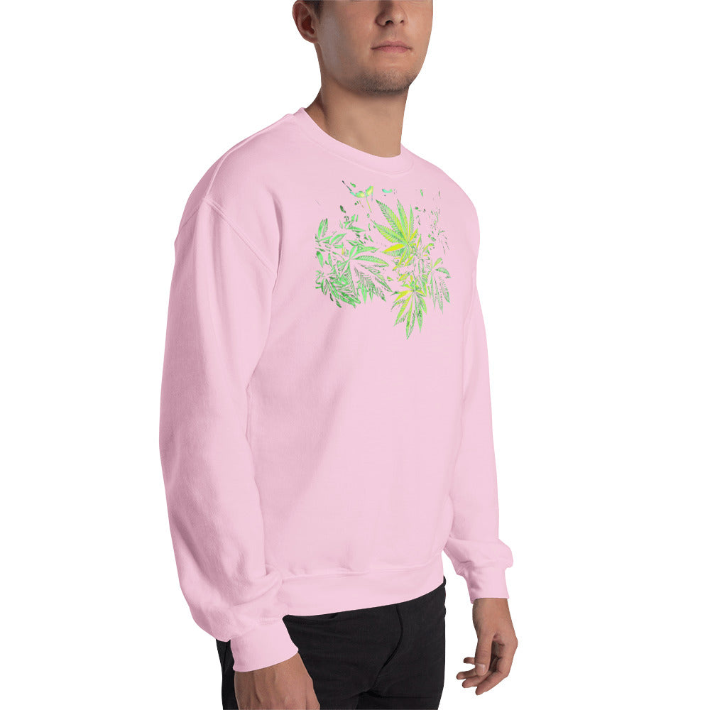 3 Big Cannabis Leaves Unisex Sweatshirt