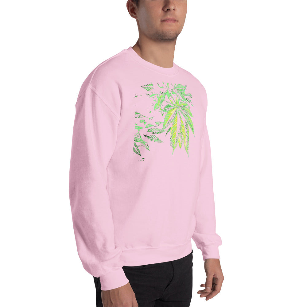 9 Finger Cannabis Leaf Unisex Sweatshirt