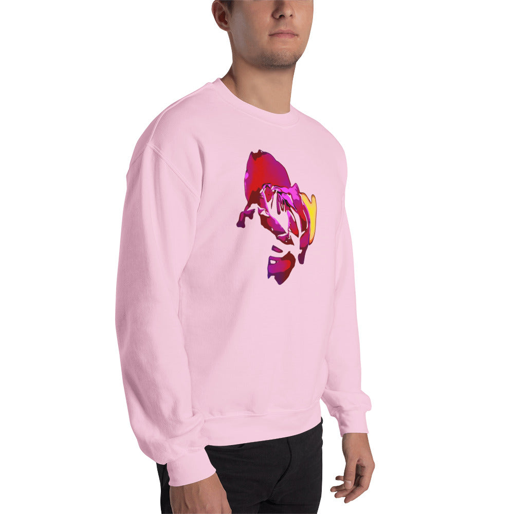 Purple Tulip Flower Unisex Sweatshirt