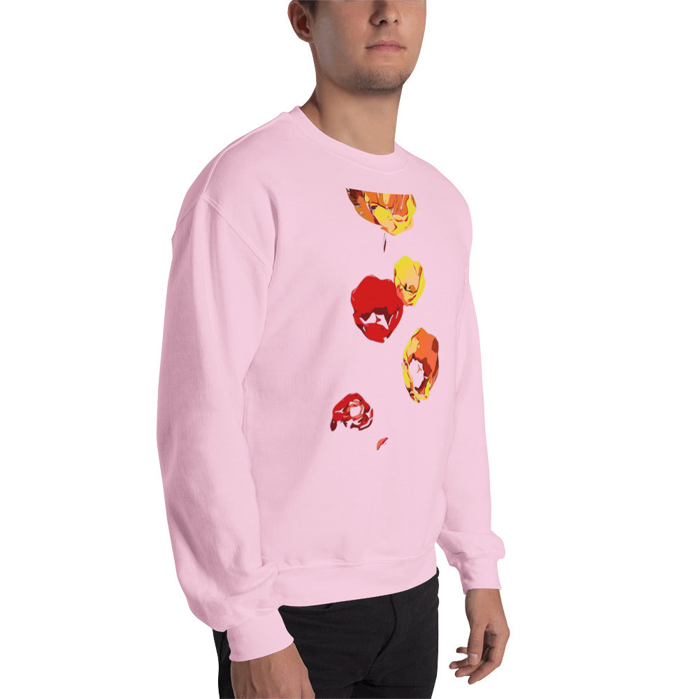 Red and Yellow Tulip Flowers Unisex Sweatshirt