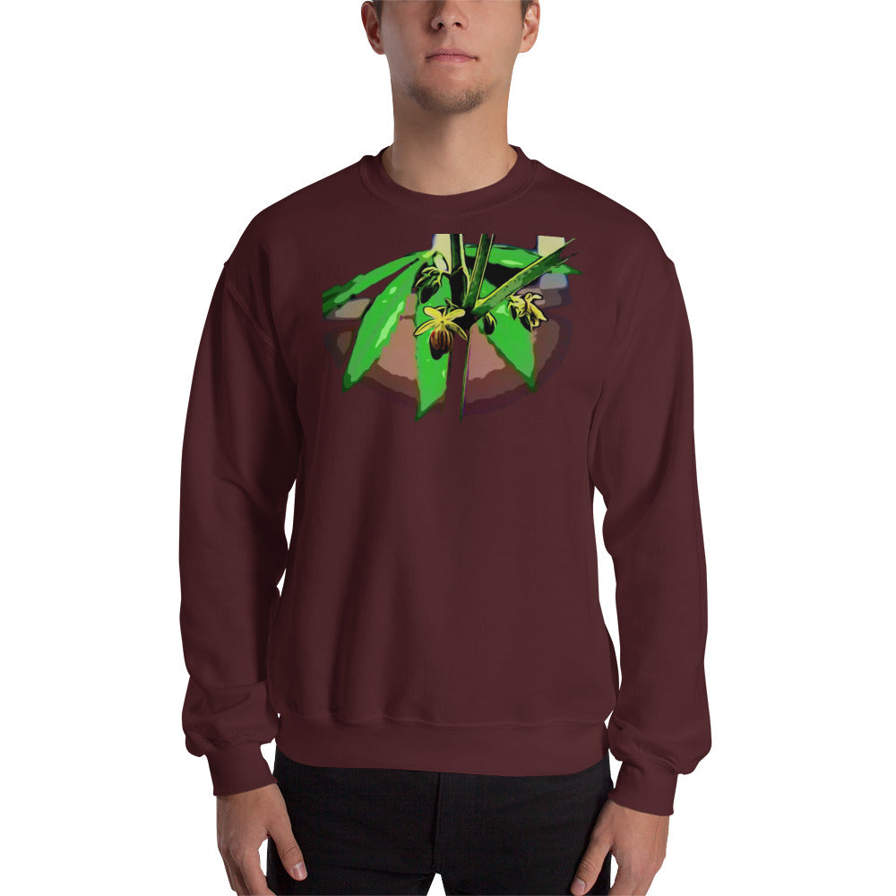 Male Flowering Cannabis Plant Unisex Sweatshirt
