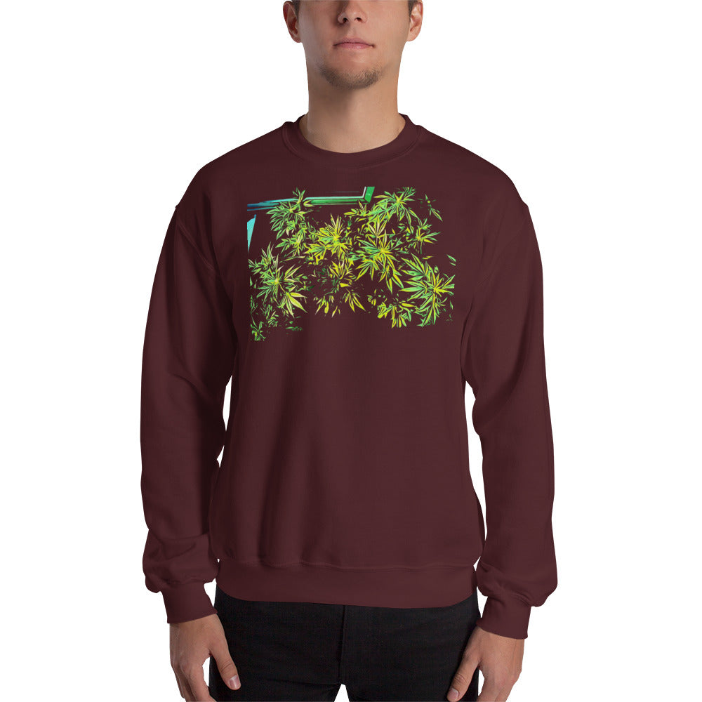 X Cannabis Plant Unisex Sweatshirt