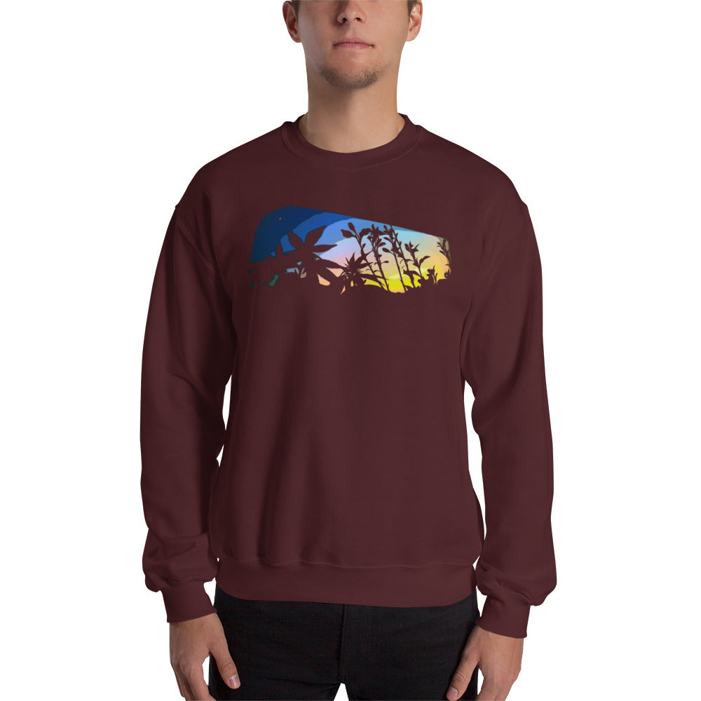 Cannabis and Starflower Moon Unisex Sweatshirt