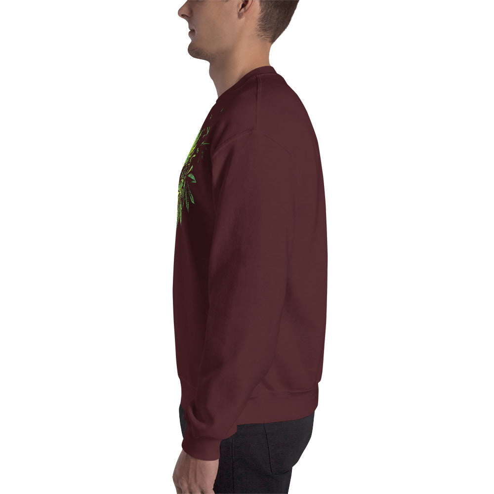 3 Big Cannabis Leaves Unisex Sweatshirt