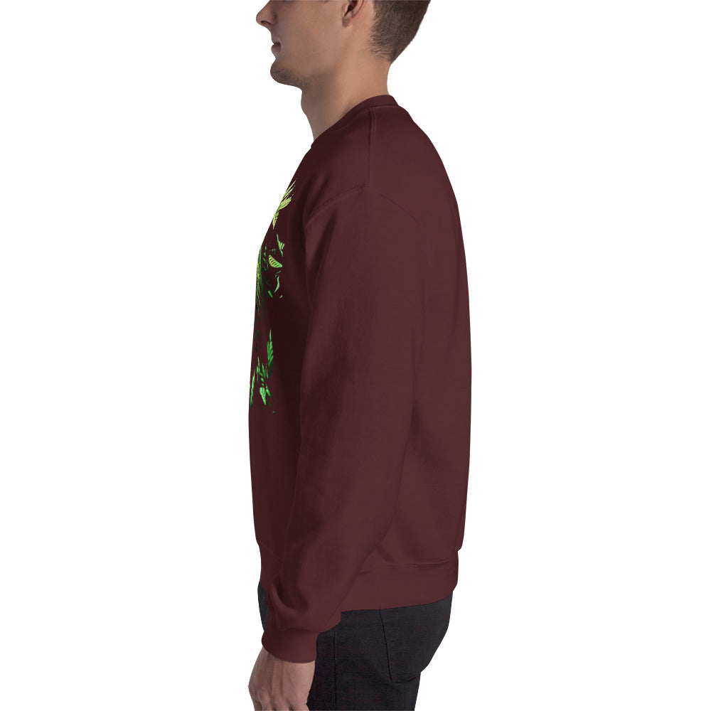 Praying Vegetative Cannabis Plant Unisex Sweatshirt