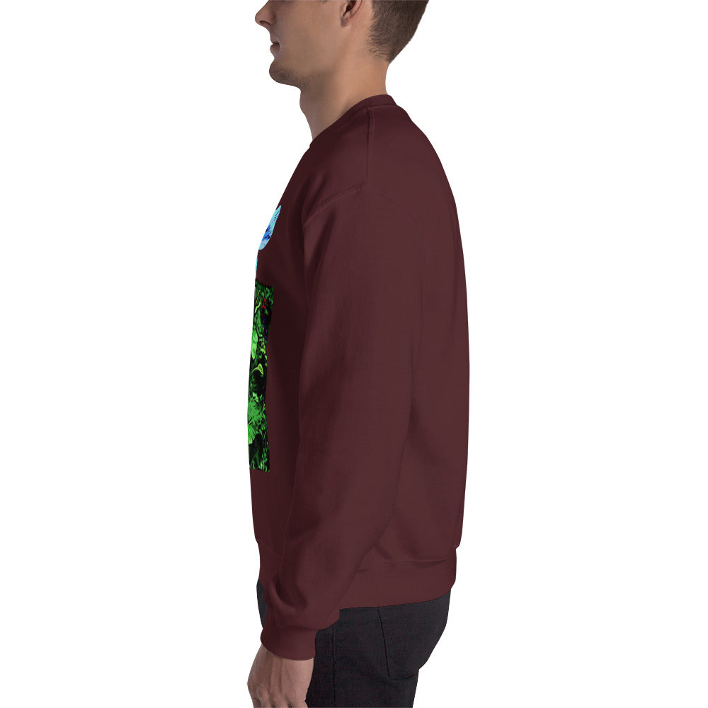Blue Poppy Flower Unisex Sweatshirt