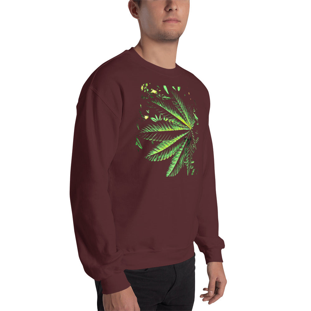 Biggest Cannabis Leaf Unisex Sweatshirt